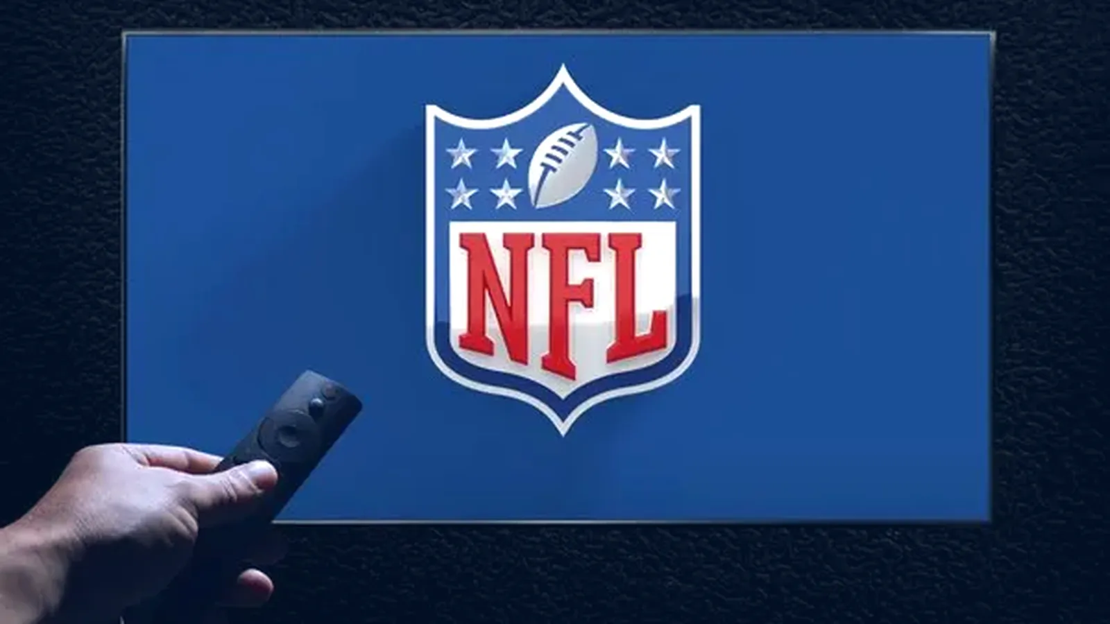 Watching American football on a Smart TV with a remote using IPTV USA